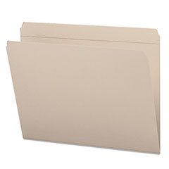 File Folder, Straight Tab Cut, Letter, 100/BX, Gray
