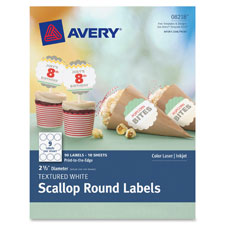 LABEL, TEXTURED SCALLOP RD