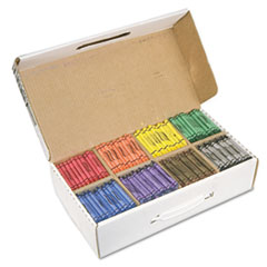 Regular Crayons, Nontoxic, 800/BX, Assorted Colors