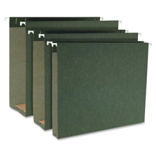 Hanging File Folders, Ltr, 1/5" Tab, 2" Exp, 25/BX, SDGN