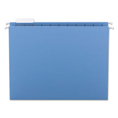 Colored Hanging Folders, 1/5 Tab Cut, Ltr, 25/BX, Blue
