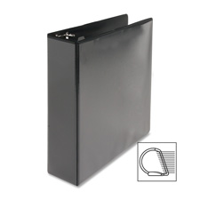 D-Ring View Binder, 2" Capacity, 11x8-1/2", Black