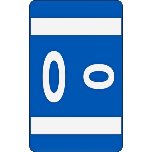 Color Coded Label, "O", 100/PK, Dark Blue