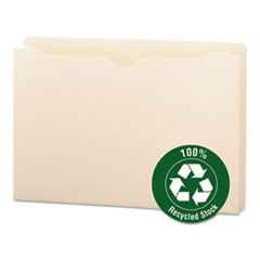 File Jackets, Recycled, 2" Exp, Legal, 50/PK, Manila