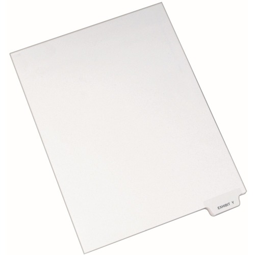 Divider, "Exhibit Y", Bottom Tab, 8-1/2"x11", 25/PK, White